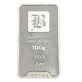 100g Silver Minted Bar - Baird & Co